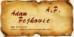 Adam Pejković vizit kartica